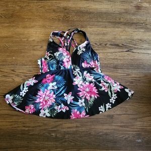 Floral Tankini Top Size 20W